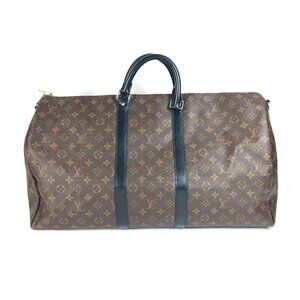 LOUIS VUITTON M56714 MonogramMacassar KeepallBandouliere55 Hand Bag Duffle Bag